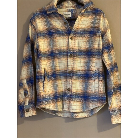 Men's Heavyweight Flannel Long Sleeve Button-Down Shirt  Goodfellow & Co Small - Picture 2 of 4